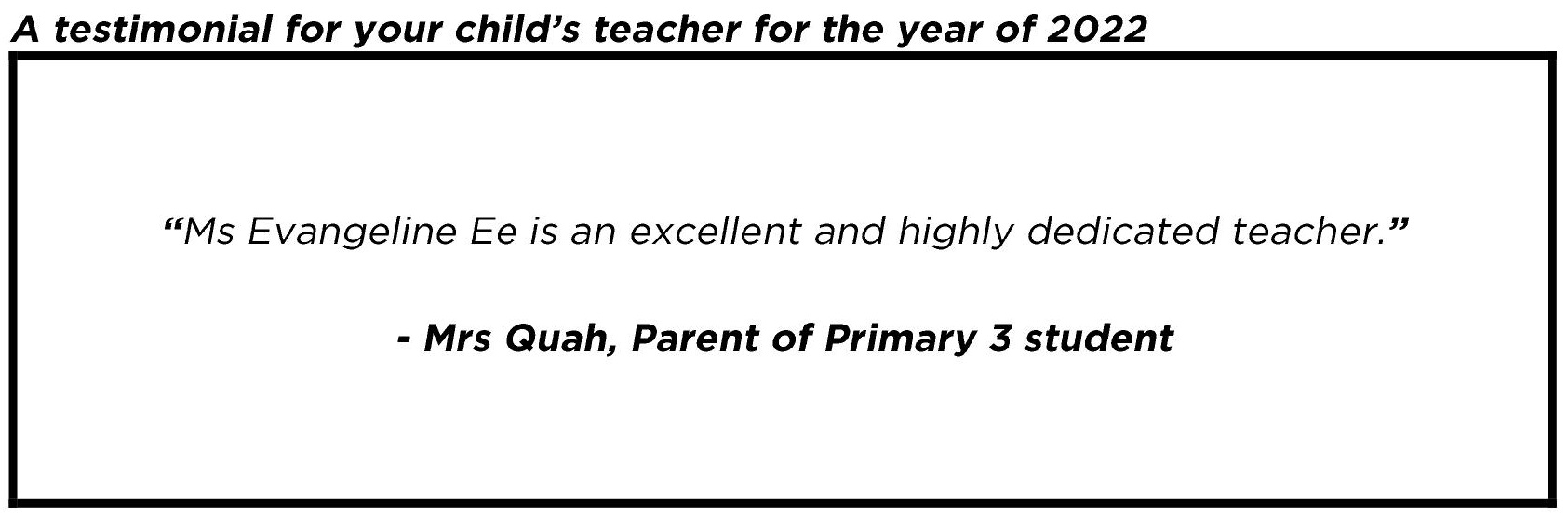 "... highly dedicated teacher."