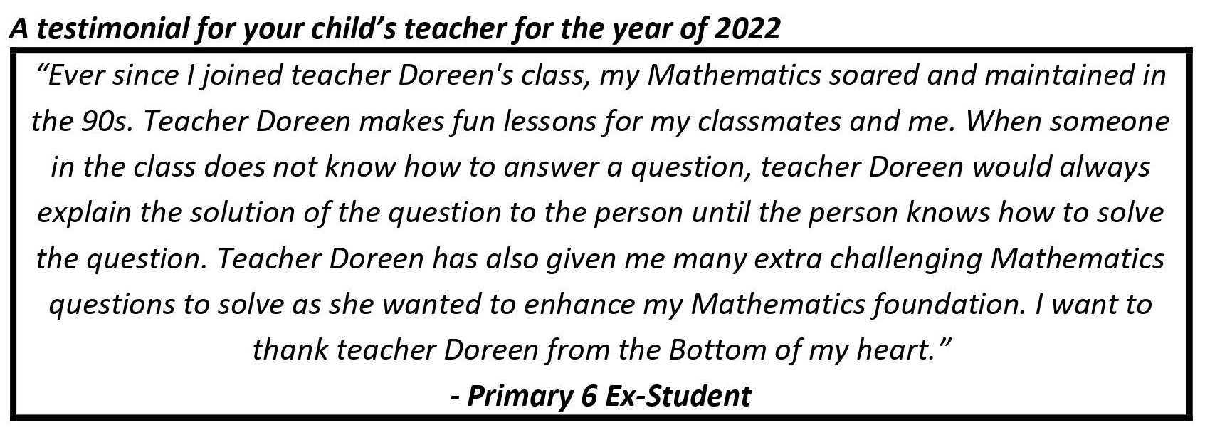 "...my Mathematics soared and maintained in the 90s."