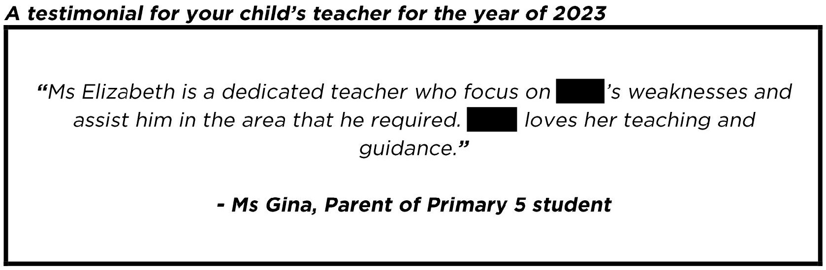 "..a dedicated teacher.."